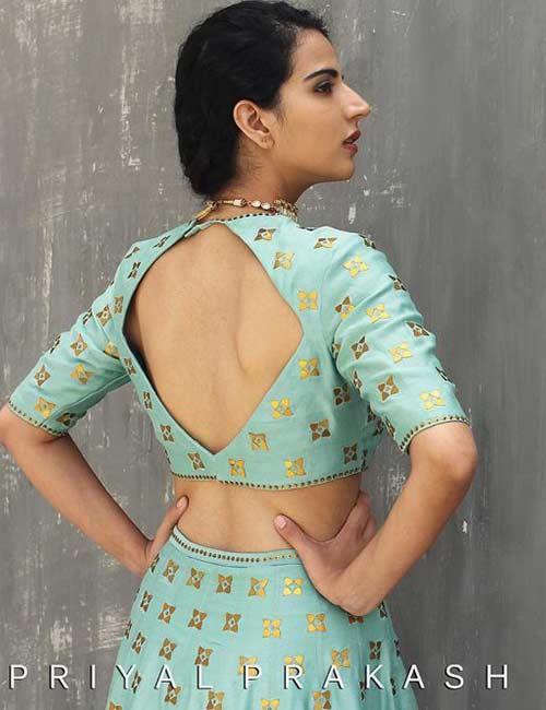 2. Backless Lehenga Choli
