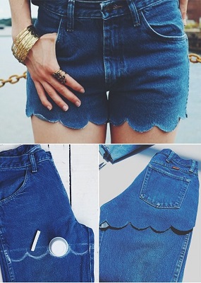 DIY Stylish Cut Off Jean Shorts Tutorials fabartdiy 1