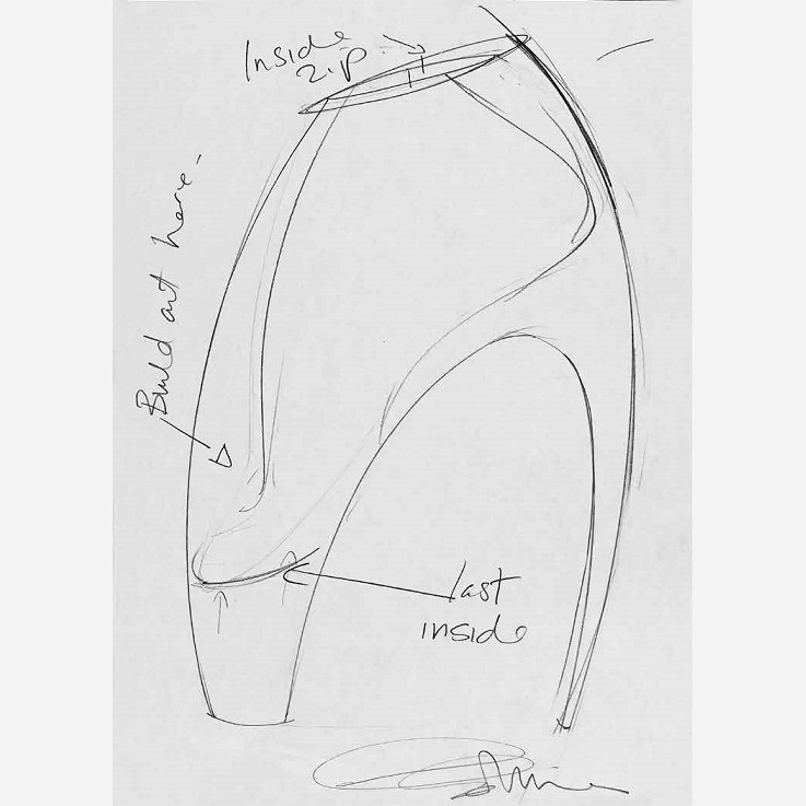 sketch for the armadillo boot