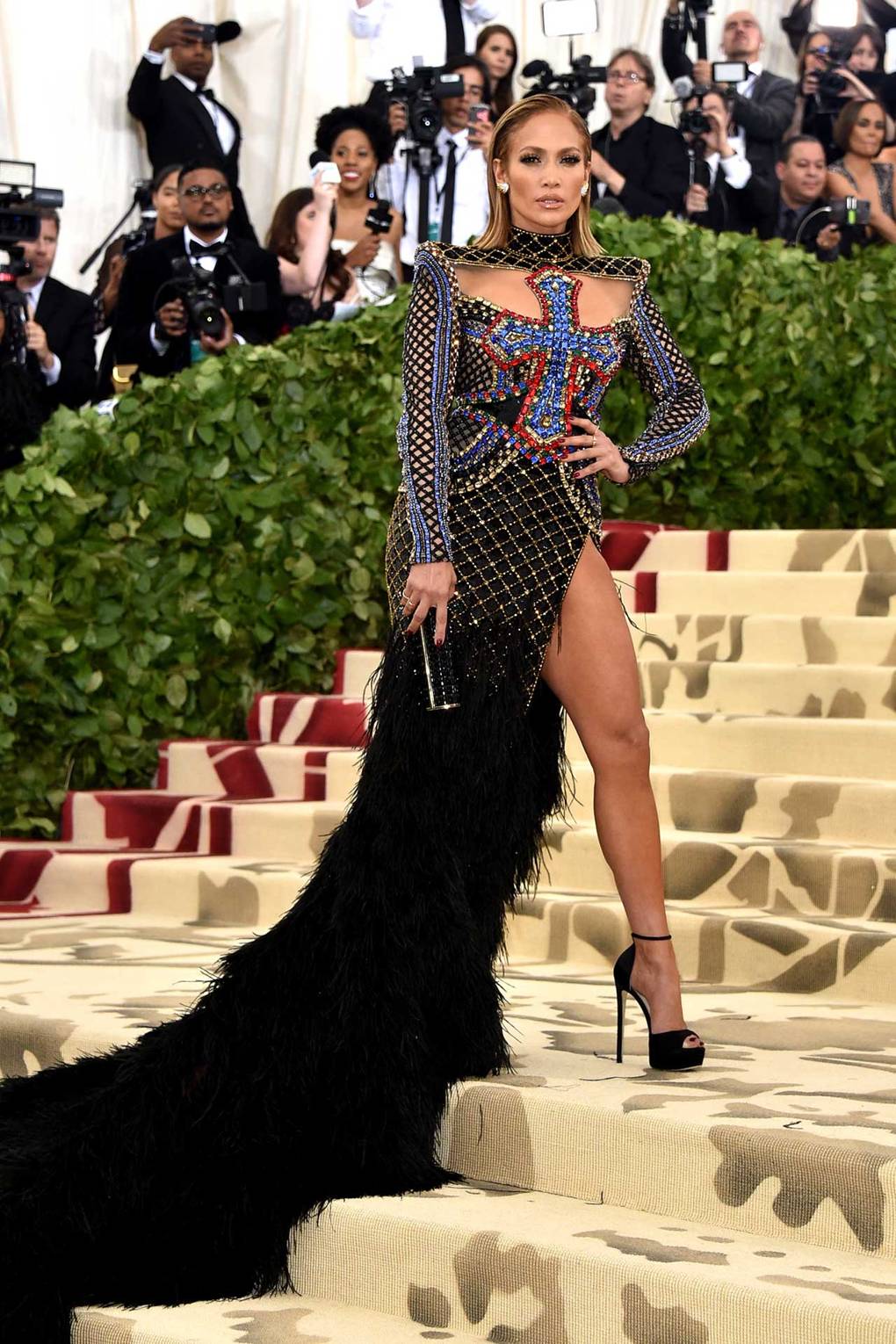 Jennifer Lopez wearing Balmain