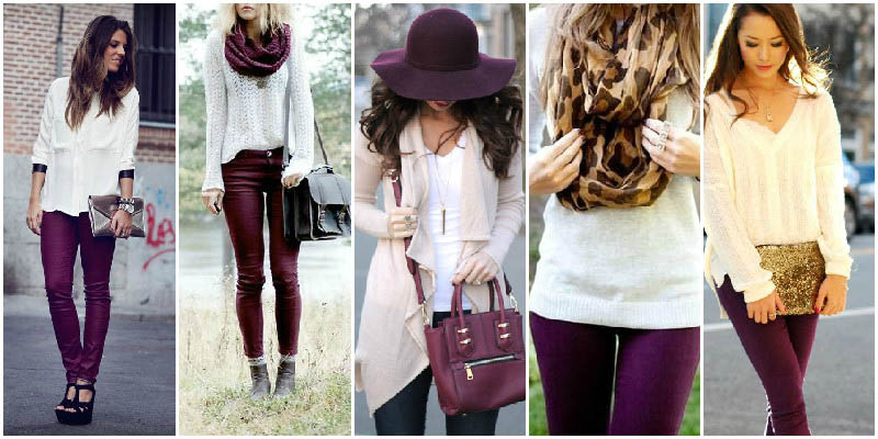 Plum and White Colour Combinations 9