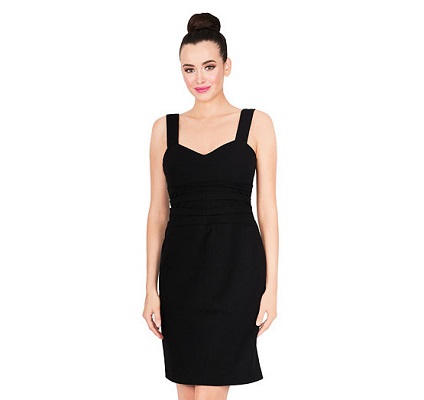 SIMPLE SILHOUETTE DRESS BLACK