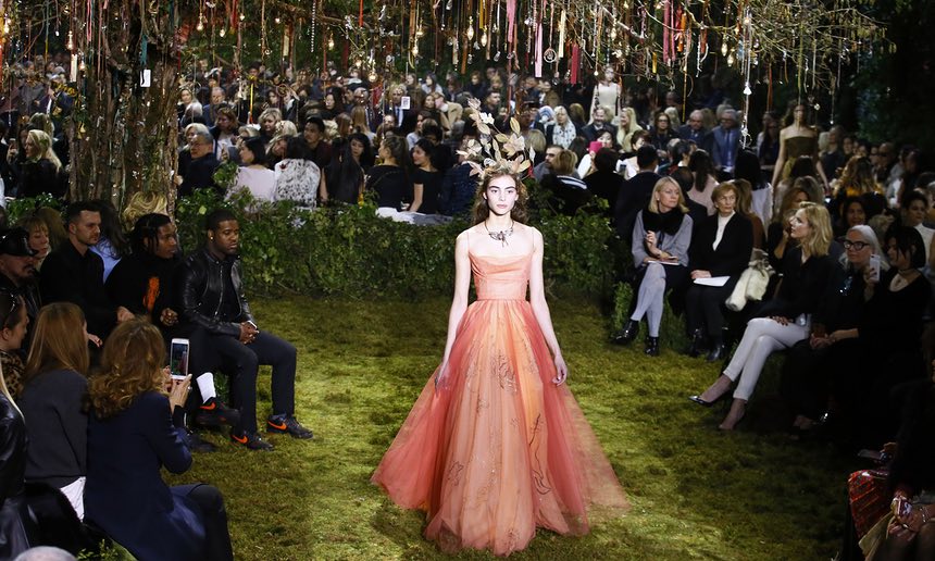 Dior Couture orange dress min