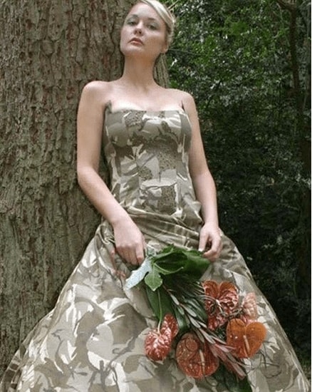 army wedding dress min