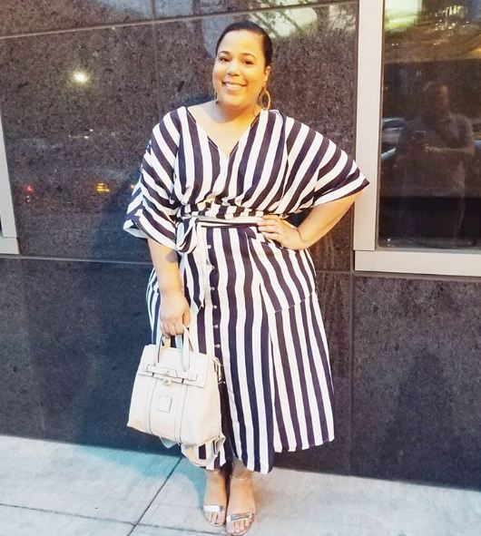 Pay attention to clothes with vertical stripes. min