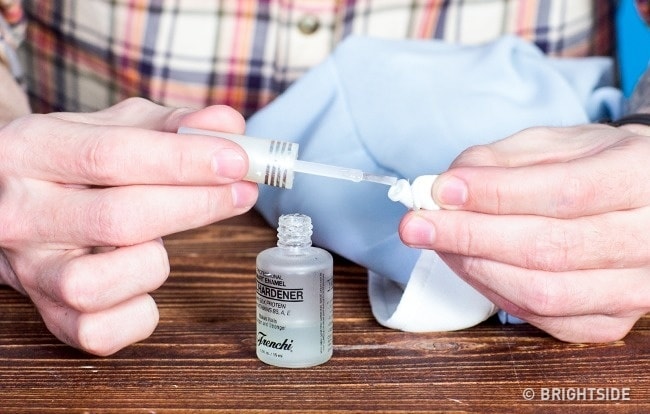 If a button has become loose apply some nail polish to it min