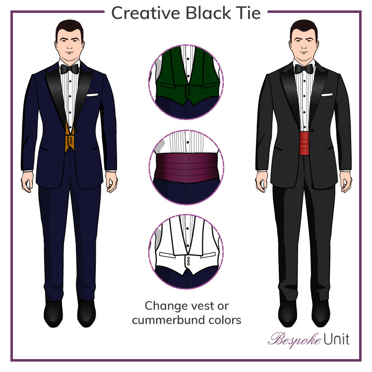 Creative Black Tie Ensemble