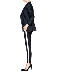 tuxedo stripe cropped wool pants 11271 medium