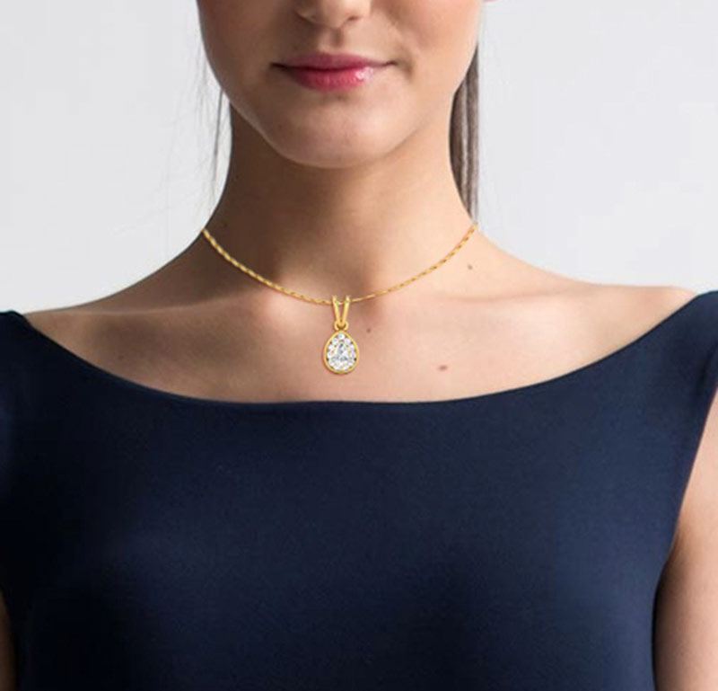 how to choose diamond pendant for boat neck top