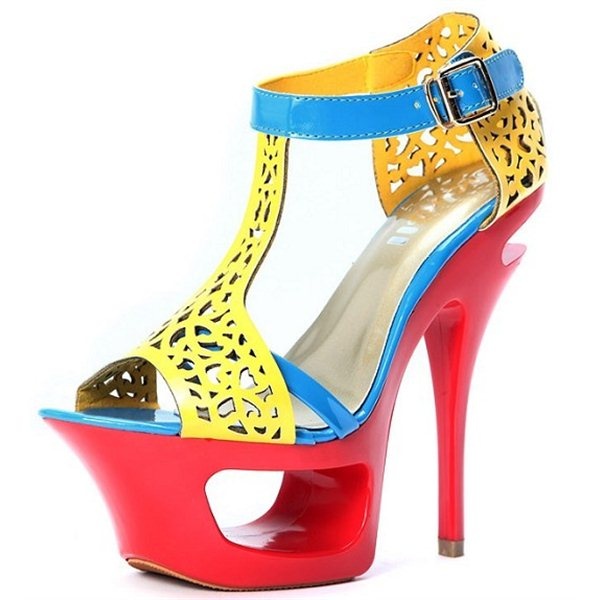 colored shoes primary colors