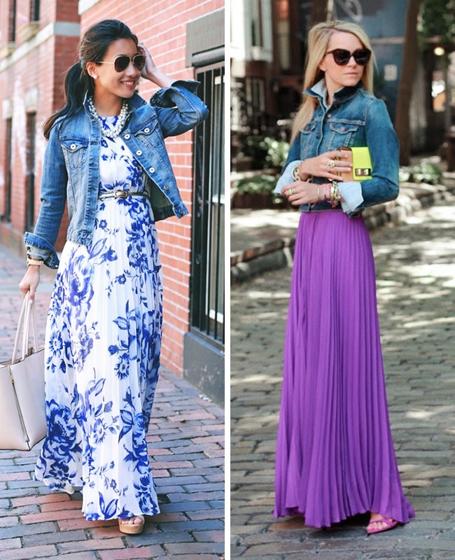 With a denim jacket min