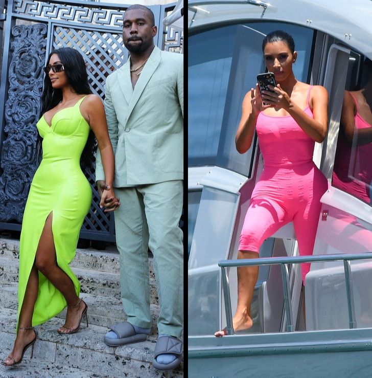 Kanye West and Kim Kardashian min