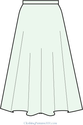 example full skirt