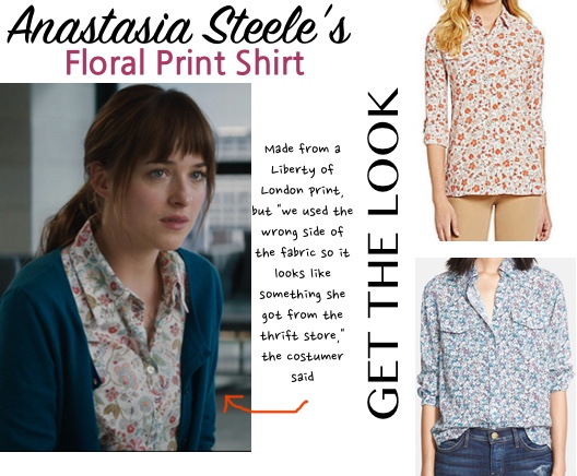 fifty shades anastasia floral print shirt dakota