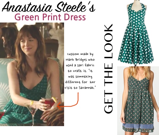 fifty shades anastasia green dress savannah georgia dakota