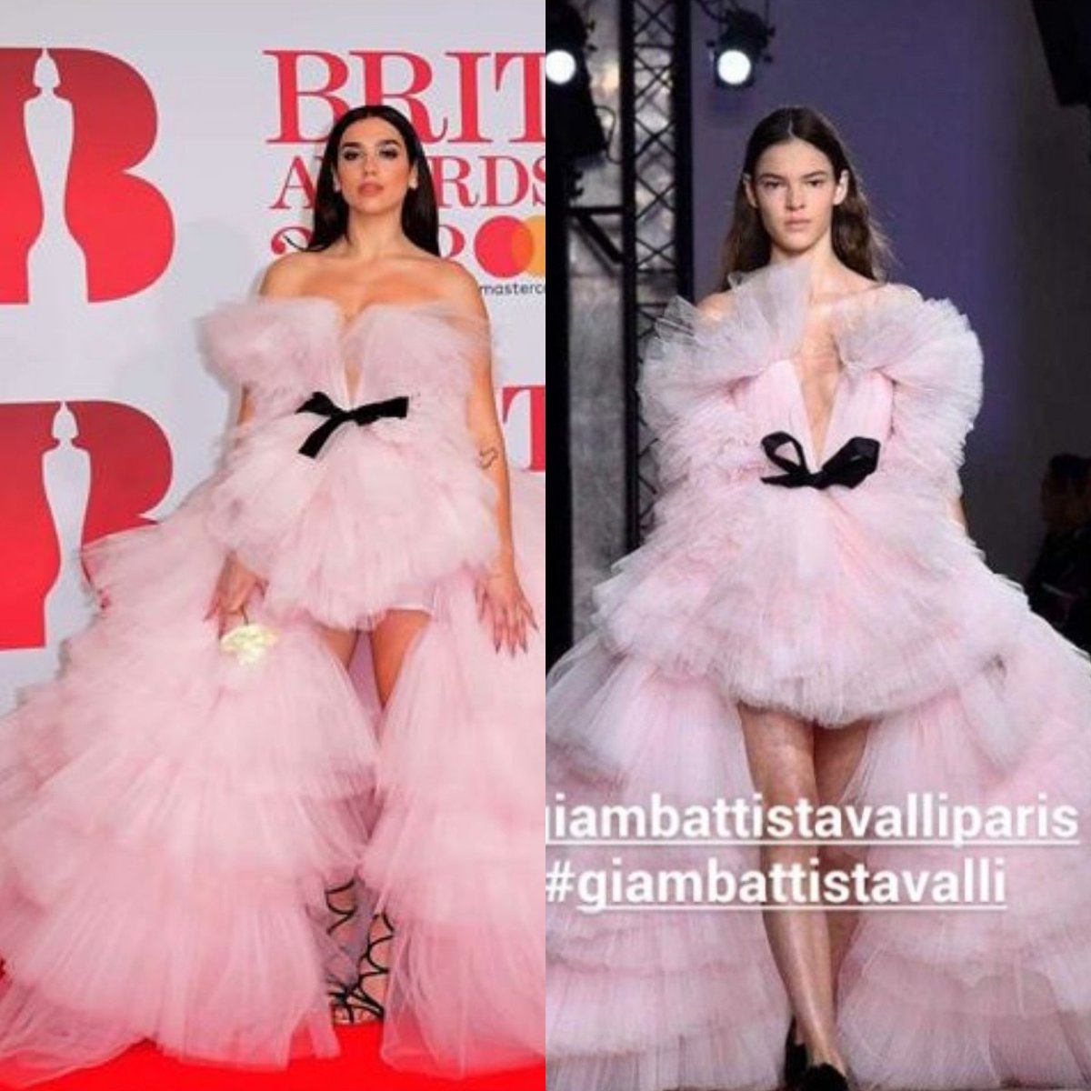 Dua Lipa pink dress min