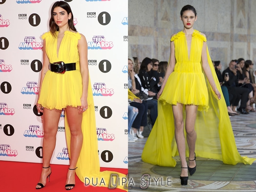 Dua Lipa yellow dress min