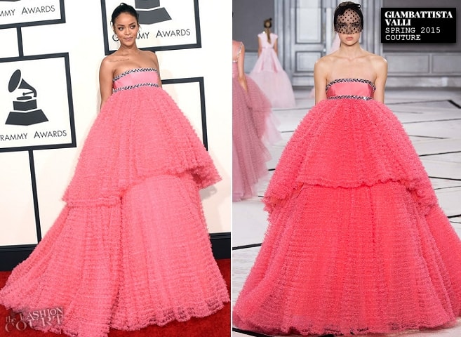 rihanna pink dress min