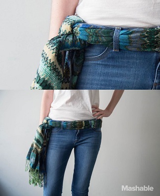 http mashable.com wp content gallery x ways to wear a scarf in summer belt