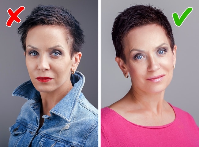 Choose light makeup. min