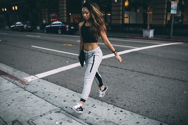 lbg61p l 610x610 nikeair nikesportswear nikesneakers sportswear sportspants tracksuitbottoms tracksuit sweats sweatpants sweatpantsnike grey greysweatpants black stripes style fashion casual