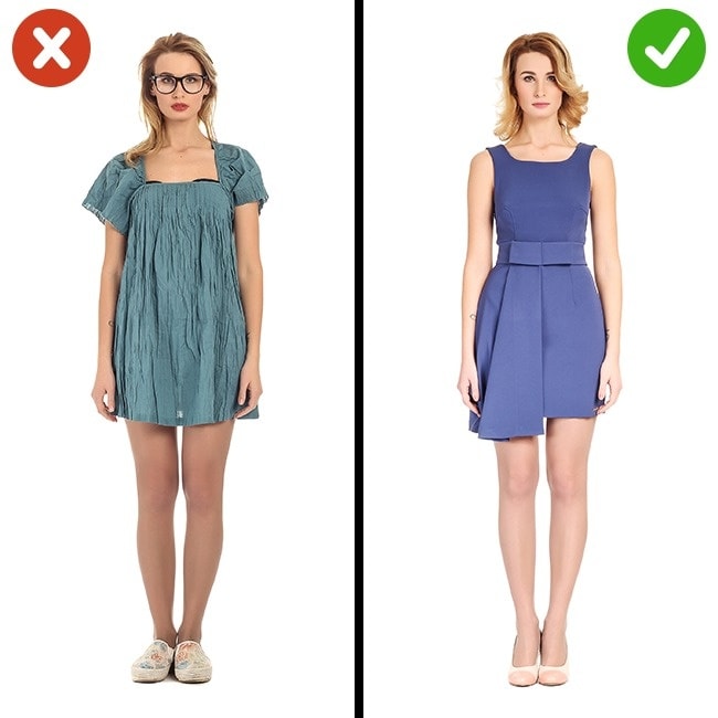 Dresses without a clear silhouette min