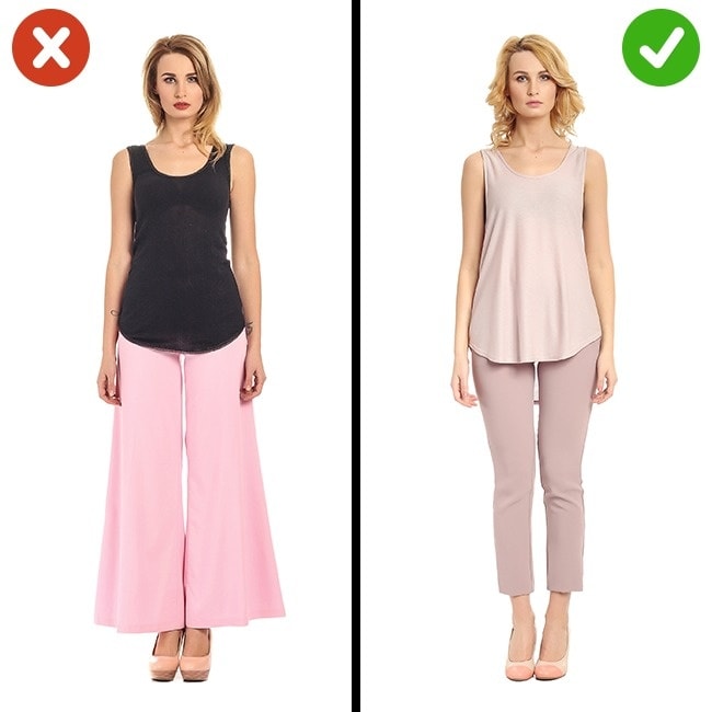 Shortened loose pants min