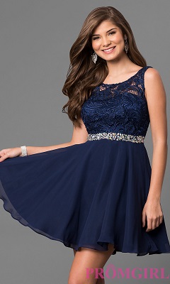 navy dress DQ 9659 b