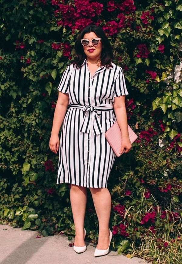 vertical stripe dress min