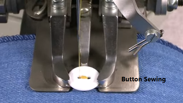 sewing machine button sewing