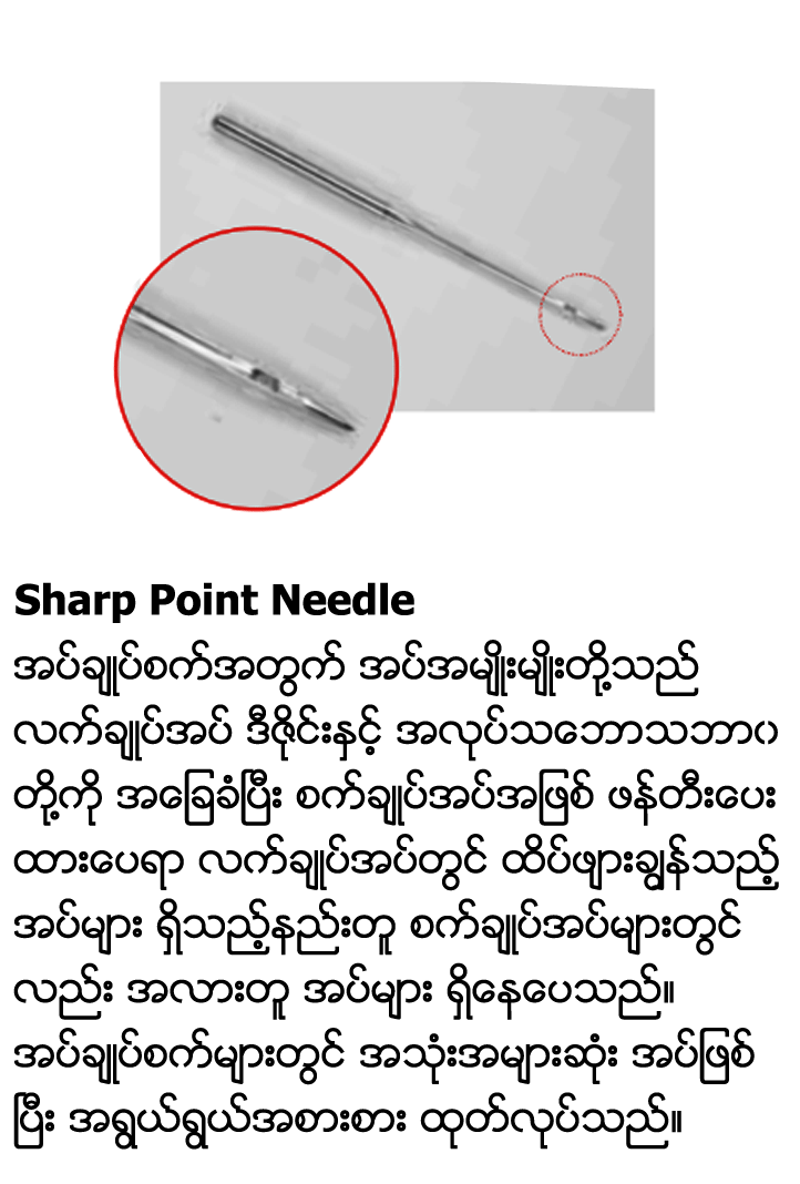 3 sharp point needle
