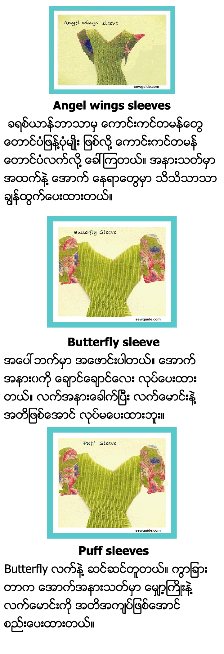 12 Angel wing sleeves