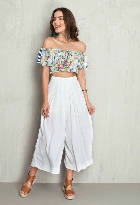 off shoulder with flare pant min