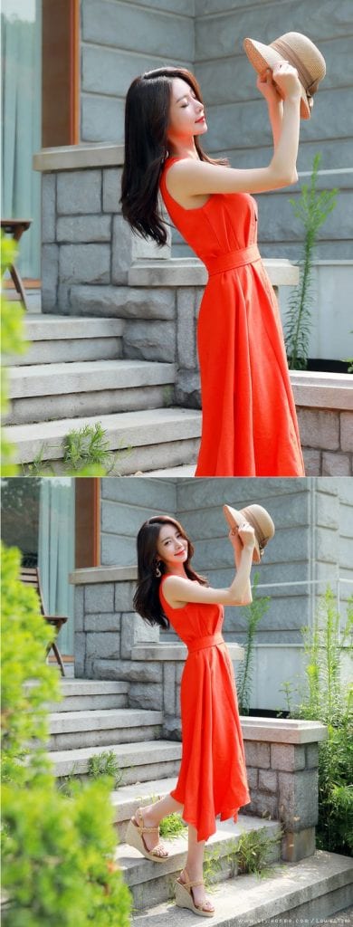 maxi dress with platform min