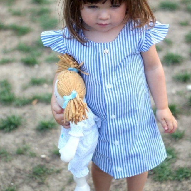 Cute dress for a little girl min
