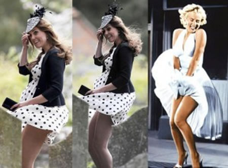 KATE MIDDLETON lift wind