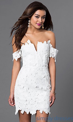 white dress LUX LD2193 a